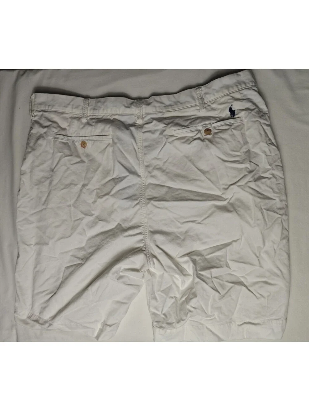 Polo Ralph Lauren The Polo Chino Stretch Cotton Twill Shorts White Size 40